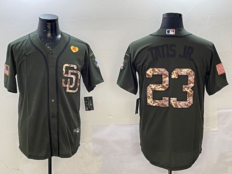 Men San Diego Padres 23 Tatis jr Green Game 2025 Nike MLB Jersey style 5